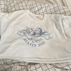 Heaven sent brandy melville crop top